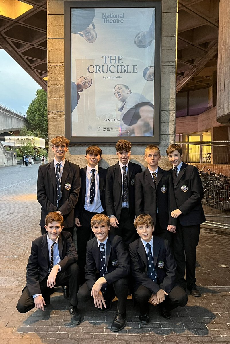 ReedsDrama's tweet photo. Tonight @ReedsSchool Fifth Form Drama pupils are checking out ‘The Crucible’ at the @NationalTheatre and last week Sixth Form students saw ‘The P Word’ at the @bushtheatre. Two thought provoking plays to start a year full of theatre trips. #schooldrama https://t.co/S5NLs7gIGk