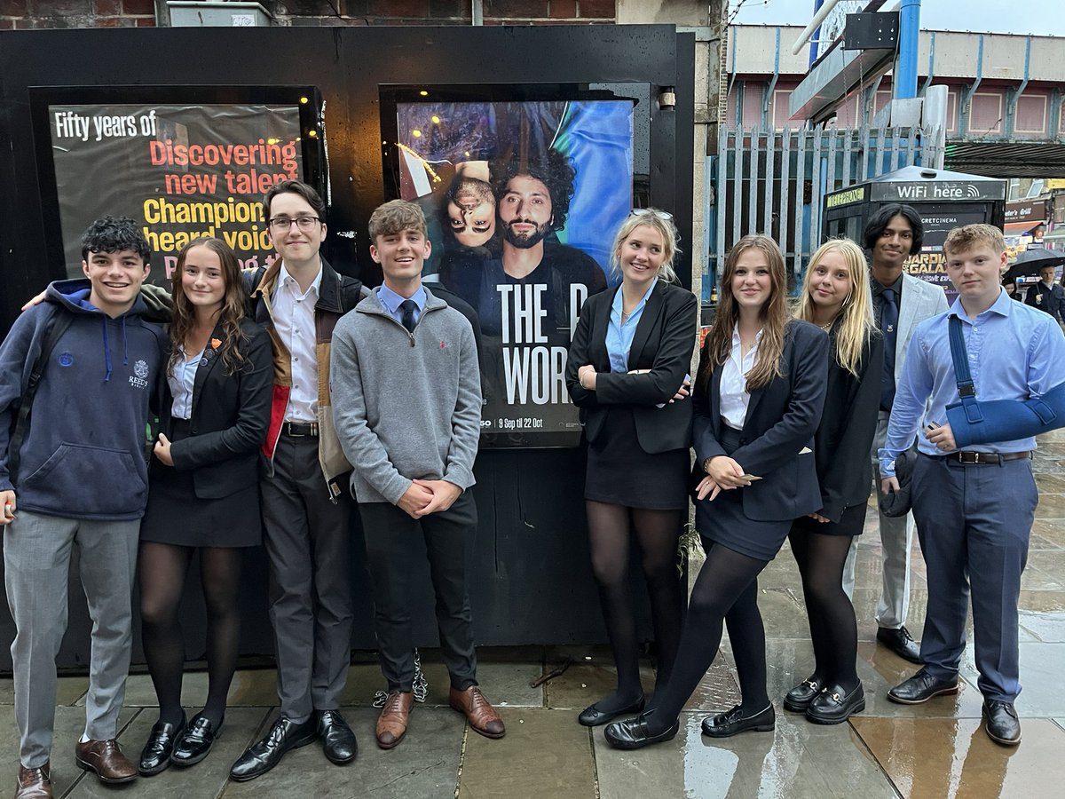 ReedsDrama's tweet photo. Tonight @ReedsSchool Fifth Form Drama pupils are checking out ‘The Crucible’ at the @NationalTheatre and last week Sixth Form students saw ‘The P Word’ at the @bushtheatre. Two thought provoking plays to start a year full of theatre trips. #schooldrama https://t.co/S5NLs7gIGk