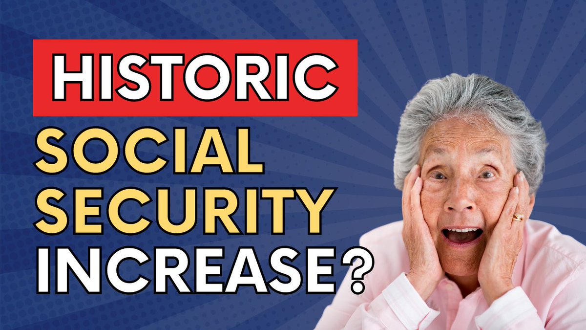 55retire's tweet photo. September Update for Social Security COLA 2023. We may be seeing the largest social security increase since 1981!  In this video I will share with you what has happened in the past, and what the projections are for 2023. Watch now ➡️ https://t.co/yCW2VX7xnw https://t.co/B0jhGghFgh