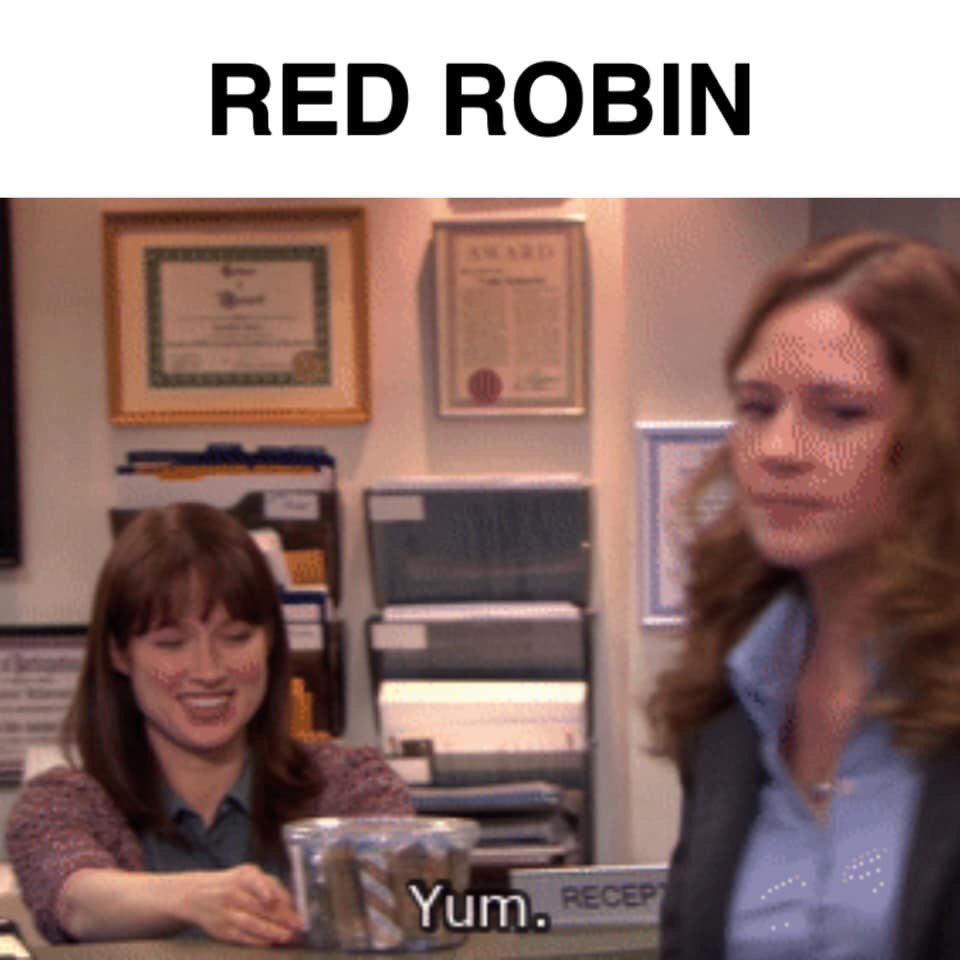 The Office as restaurant chains, a thread…

Red Robin