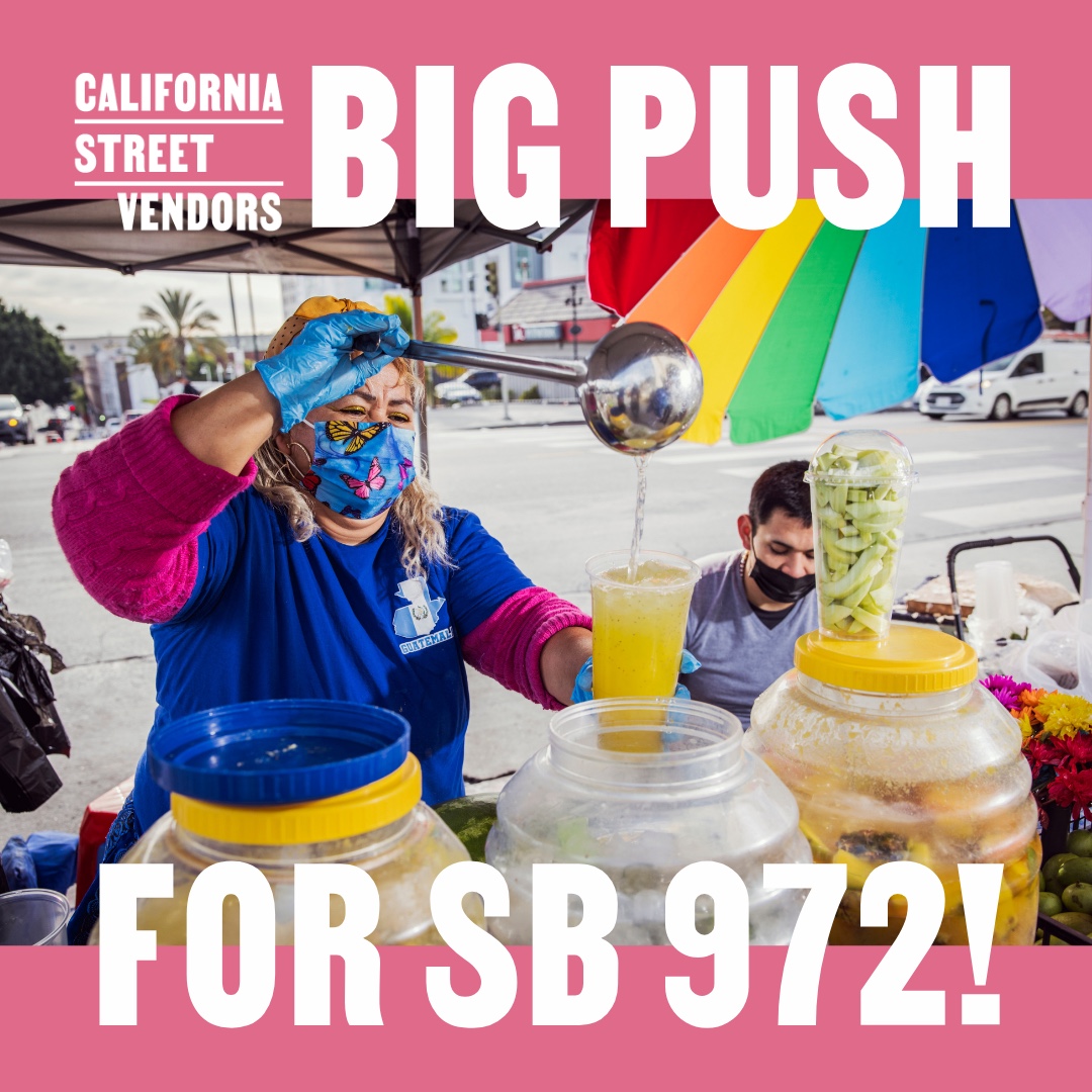 InclusivAction's tweet image. We are asking Governor @GavinNewsom to support #CAStreetVendors and legalize 🌽elotes 🫔tamales 🍧shaved ice/raspados by signing #SB972. It's time for CA to fully recognize food vendors in CA.