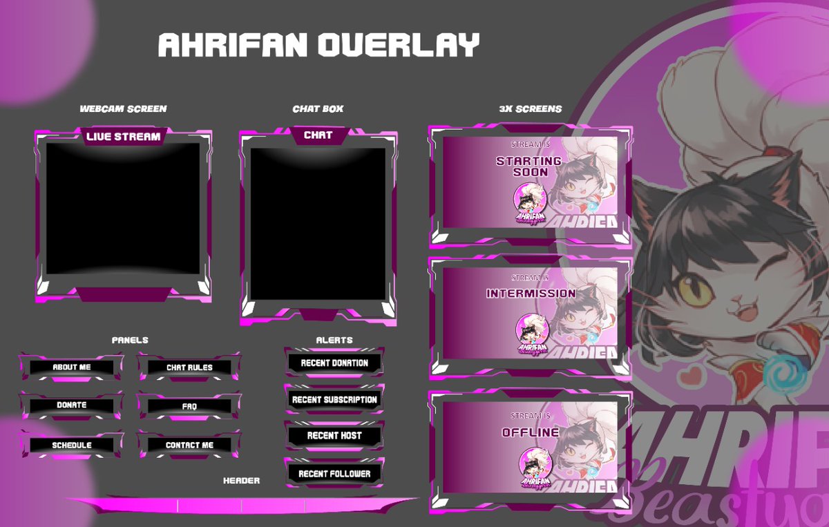 ✨Overlay art commission😍
✨Commission open ❤️
✨DM to get your's done now,slot's are open now~
✨#twitch #need #looking #artist #custom #logo #pfp #overlays #vtuber #smallstreamer #ENVtubers 
✨ #artwork  #Animation #artstyle #3D  #streamergirl 
✨#business #gammer