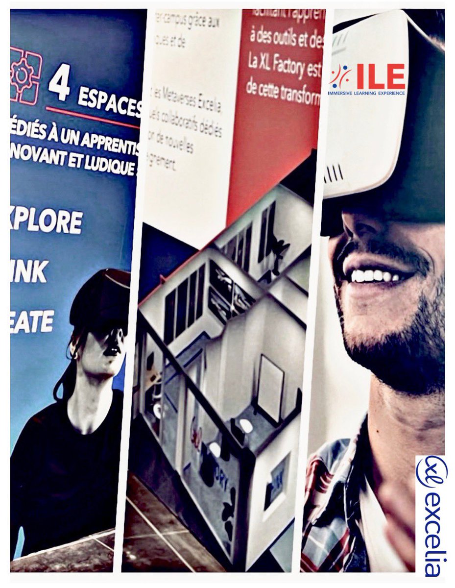 anthonyhie's tweet image. 🥽I.L.E® (Immersive Learning Experience)® la marque déposée pour labelliser les expériences d’apprentissage immersives selon 40 critères issus de l’ingénierie pédagogique 🚀#ImmersiveLearningExperience ® #phygital #Metaverse #Excelia #Exploreyoufuture 
lnkd.in/ejJem5q5