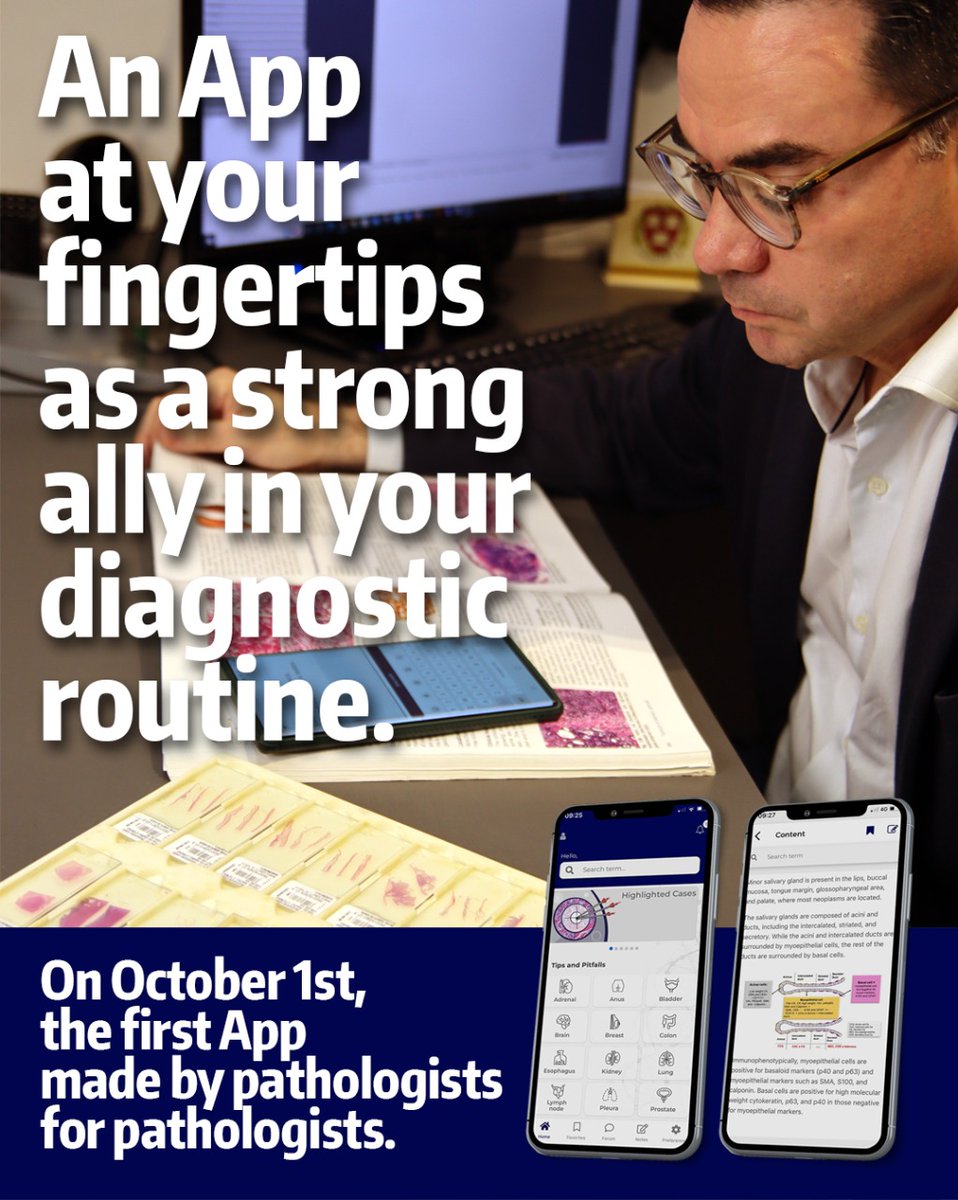 GeronimoJrLapac's tweet photo. The APP is not intended to replace pathology textbooks. However, it will bring numerous diagnostic tips and pitfalls of common topics in the pathologist's routine in a practical, organized, and updated way! https://t.co/xSF5YhoSs6