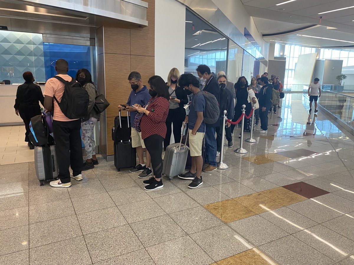 ⁦<a href="/Delta/">Delta</a>⁩ This is getting completely ridiculous Delta. Concourse E was twice as long, so I had to go to Concourse F only to find this line. The exact same thing happened on Wednesday in Concourse D. You have to fix this nonsense. Either expand capacity or cut headcount!
