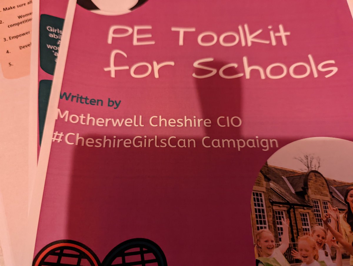 MotherwellChes's tweet photo. We have been working with @CheshireWomen &amp; our #youthboard aswell as pulling together nationDl research to produce this #PEtoolkit for schools. To encourage #youngwomen to stay #active 
It's going to be distributed soon 😊
@ActiveCheshire @weezegee #CheshireGirlCan https://t.co/x3kHoGiJQD