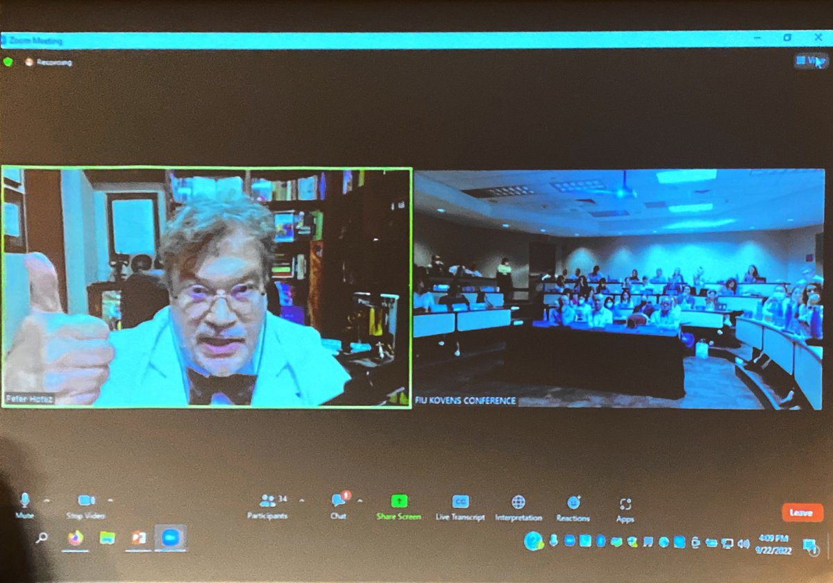 #PEIVAP2022, #SLIPE. La cereza del pastel!! El Dr Peter Hotez candidato al NObel hablándonos de su visión de vacunas para enfermedades tropicales descuidadas de gran impacto, su lucha contra la anti ciencia y su vacuna COVID ya en uso en Asia. <a href="/SLIPEsociedad/">SLIPE sociedad</a> ,@SocPediatria
