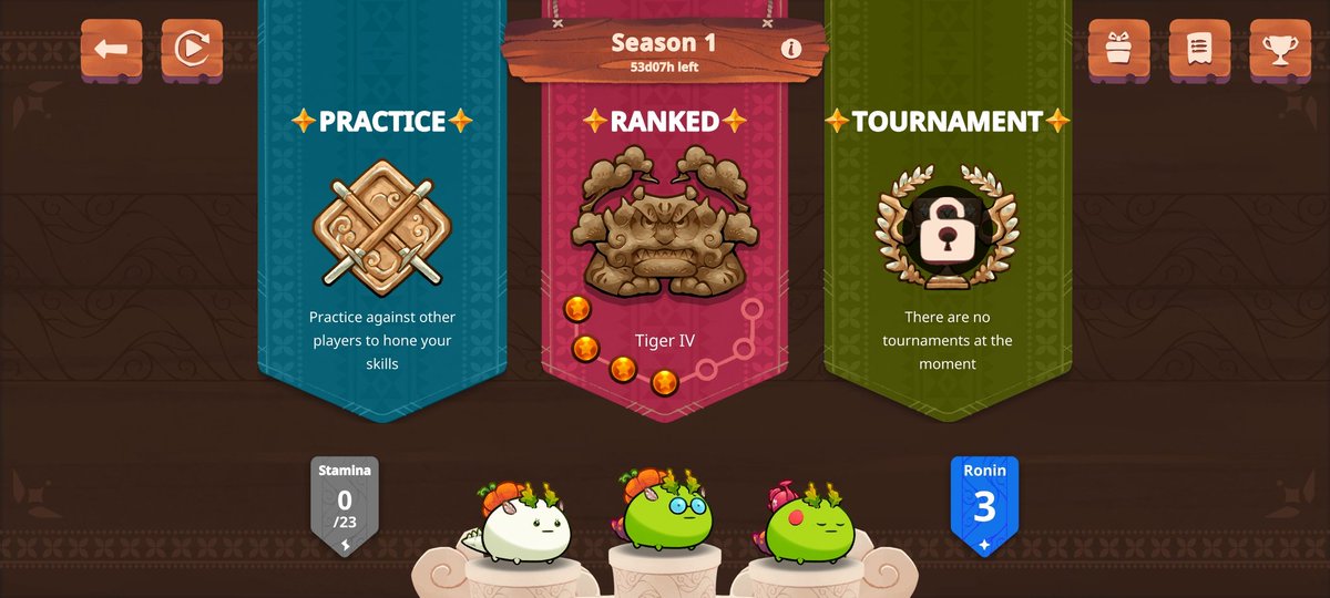 AxieFan3's tweet photo. @hailcorporate Too much reflects and poison. How do I see my winrate percentage? Currently at tiger IV. https://t.co/W54rEielLM