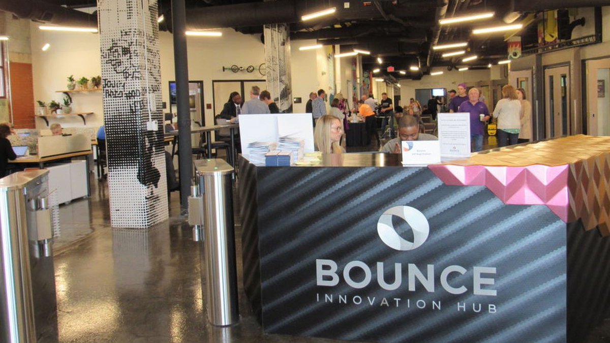 LeadershipOH's tweet photo. We’re excited to visit @Bounce_Hub, a centerpiece of our #Akron Session experience. We look forward to hearing from Jessica Sublett, COO, Bounce & Dan Hampu, CEO/President of @BDMorganFdn. https://t.co/4i70Je36wM #NEOeship @J_Peplowski @whosdanhampu https://t.co/VRmtrlWUiD