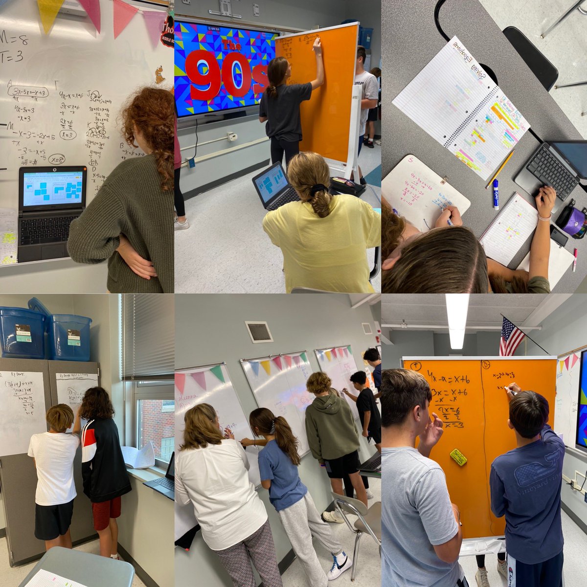 Ryan_A316's tweet photo. 1-2-3 and to the 4 - Mrs. Ryan’s Pre-Algebra Ss are workin’ on the 2nd floor! We love when @CristaKlemser joins us! @thorne_ms @MrsSmithTMS https://t.co/nkjmjwZjlU