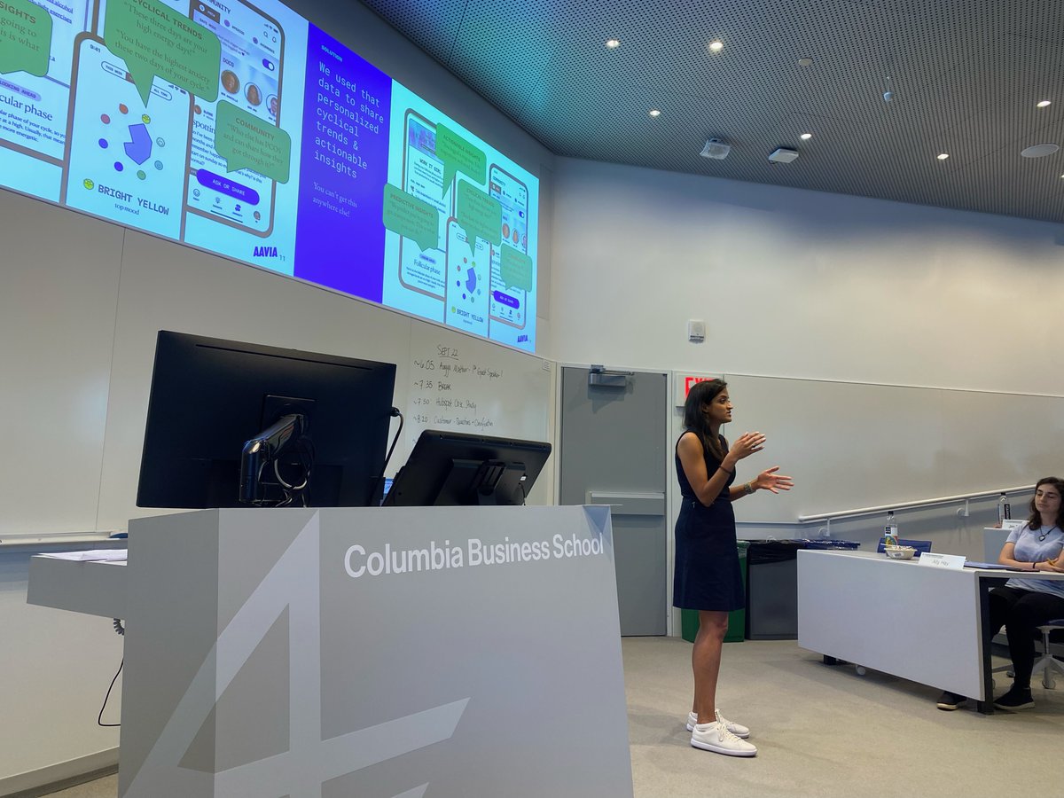 carly chase (@carlychase) on Twitter photo SO lucky to have <a href="/aagya320/">Aagya Mathur</a>, CEO + Co-Founder <a href="/aavia_io/">Aavia</a> and #MITdeltav alum, as my first guest speaker <a href="/Columbia_Biz/">Columbia Business School</a> Foundations of Eship class. Unbelievably fun to watch her journey over the 4+ years and she's just getting started. Thx for coming Aagya!
<a href="/LangCenter_CBS/">The Lang Entrepreneurship Center</a> SO lucky to have <a href="/aagya320/">Aagya Mathur</a>, CEO + Co-Founder <a href="/aavia_io/">Aavia</a> and #MITdeltav alum, as my first guest speaker <a href="/Columbia_Biz/">Columbia Business School</a> Foundations of Eship class. Unbelievably fun to watch her journey over the 4+ years and she's just getting started. Thx for coming Aagya!
<a href="/LangCenter_CBS/">The Lang Entrepreneurship Center</a>