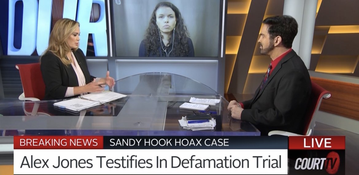 imadriienne's tweet photo. so nice to see judge @AshleyCourtTV @PhilipCDube #MorganHarper tonight 💯👏🏼⚖️
discussing #SandyHookHoaxCase #AlexJones
i wonder if the judge is DONE!!🤦🏻♀️🤔 https://t.co/4qFxSYas7W