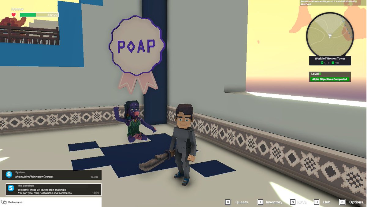 martiiis11's tweet photo. @TheSandboxGame @worldofwomennft I just participated in the #SandboxAlphaS3Giveaway for a chance to win 500 SAND! Found the hidden room in World of Women Tower, check out my screenshot below!
👇 https://t.co/pOshzGcgKn