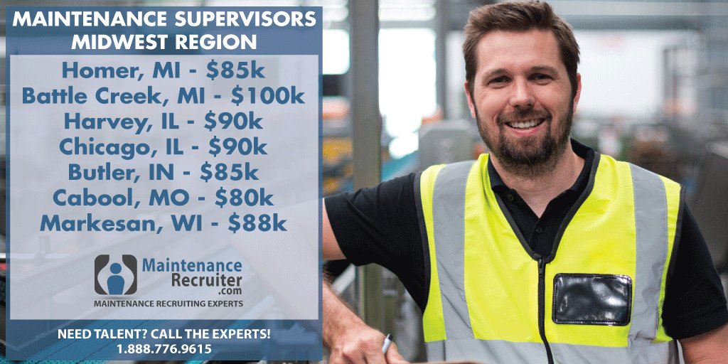 Maintrecruiter's tweet photo. Looking for Maintenance Leadership opportunities? Check out our current Midwest openings. 
Message me for more information!
Need Talent? Call 1.888.776.9615
#calltheexperts #maintenancerecruiter https://t.co/NQi86u4TLp