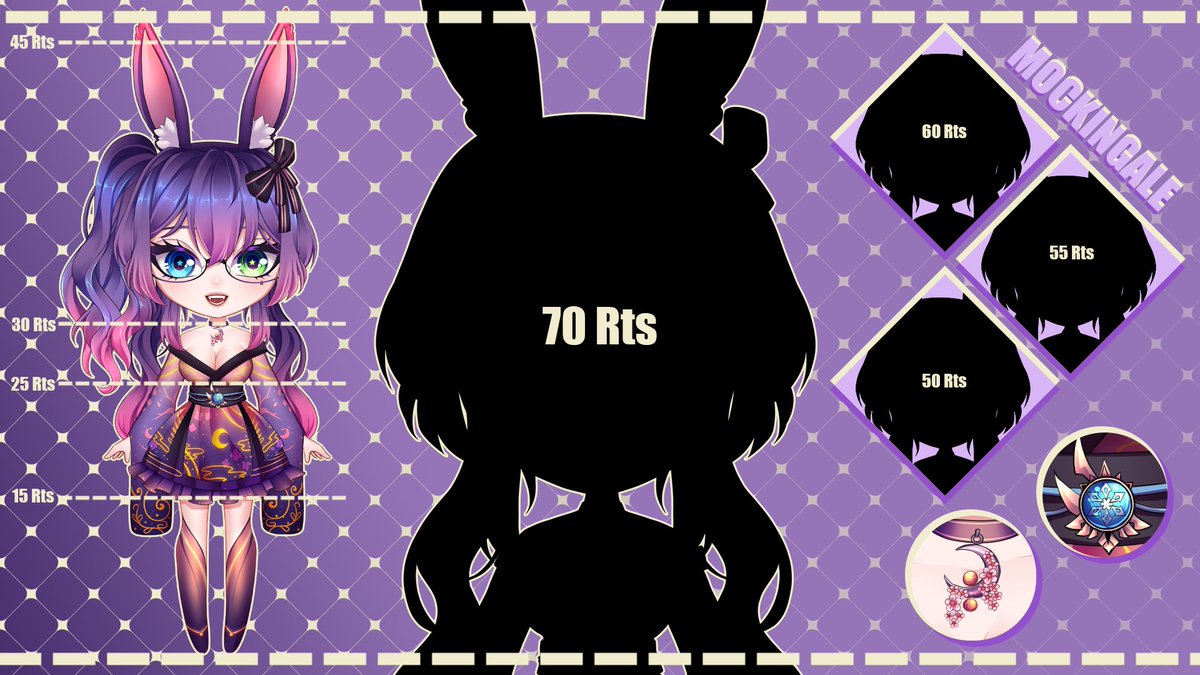 Mockingale1's tweet photo. 💜❄️🌸☕️🥰LOOK WHAT WE HAVE HERE!!!🥰☕️🌸❄️💜
💜👀I hope you like the new me so far👀💜
💜Thank You Mama @telzhandris 💜
#VtubersEN #VTuberUprising #ENVtuber #characterdesign #charactersheet #vtuber https://t.co/6VkJYdAvKL
