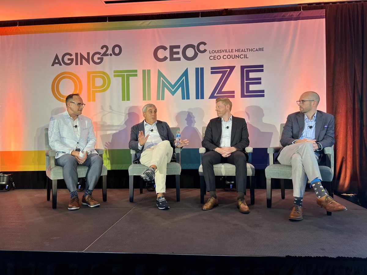 Investors in aging are opening doors more than ever before! Thank you, Darren DeGennaro (Managina Director, <a href="/PNCBank/">PNC Bank</a>), Danny Brywczynski (EVP, Integrated Operations, <a href="/scionhealth/">ScionHealth</a>), Rick Remmers (Strategic Advisor, Castellan Group), and Max Zamkow (Managing Partner, <a href="/Third_Act_VC/">Third Act Ventures</a>)