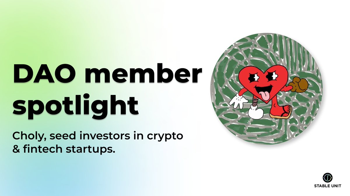 stableunitdao's tweet photo. Meet @cryptocholy, another new DAO member who builds in stealth, he invest in promising projects.

3/4 https://t.co/w92PbIWZQS