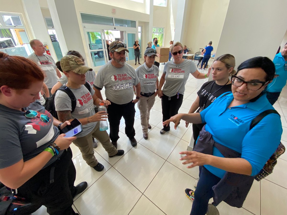 Update from #PuertoRico: Our team on the ground met with a local #EOC Manager before heading to the field today to survey damage from #HurricaneFiona. Stay tuned for updates.