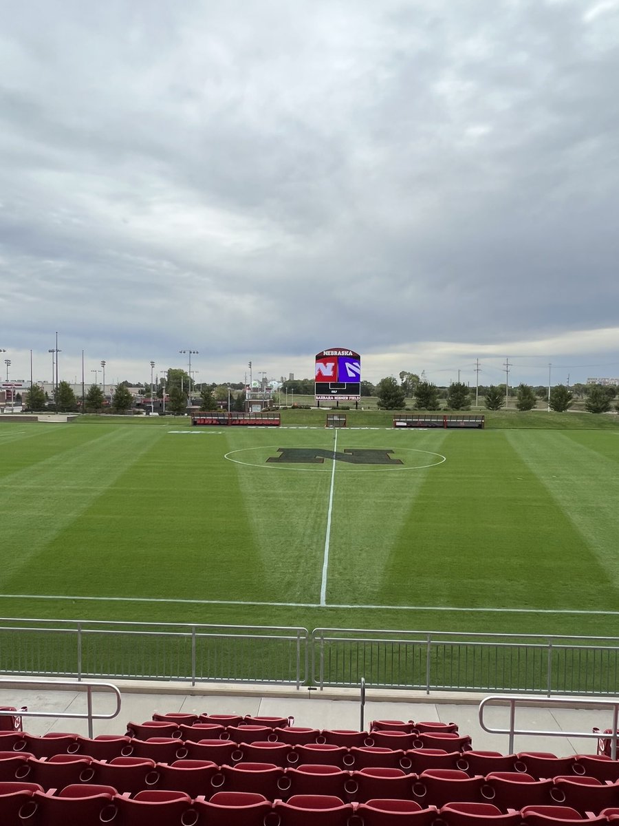 AHarterTurf's tweet photo. Pulled out the black N for the first time ever this week for a big matchup as @NebraskaSoccer hosts #9 Northwestern! Come out and support the girls tonight at 7, let’s pack Barbara Hibner stadium! #Huskers #GBR 🌽⚽️ https://t.co/HD7PZCptdZ
