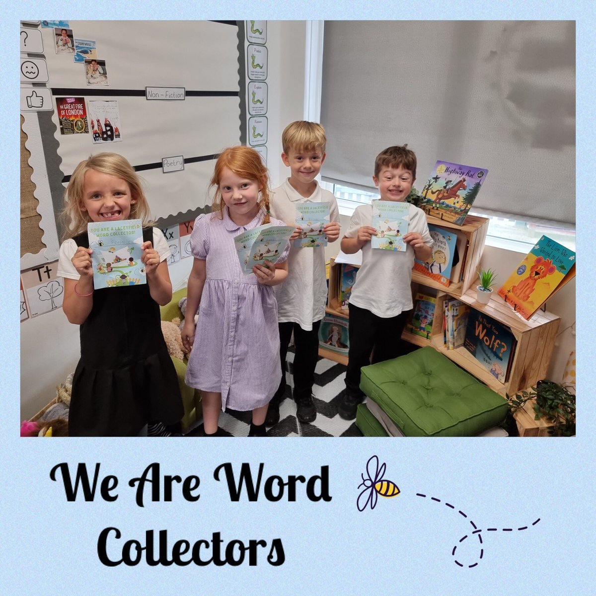 Becky_D87's tweet photo. Celebrating the Gallant Giraffes 🦒 #busybeingbrilliant #wearereaders #wearewordcollectors #beeyondbrilliant @LaceyFieldLouth 🐝💜 https://t.co/AAfmhptK6a