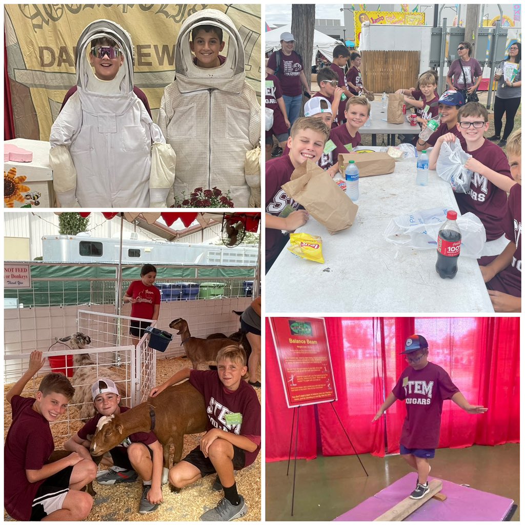 WeAreAda's tweet photo. Willard’s 5th grade STEM participated in the Oklahoma State Fair Academy today! 47 students descended upon the Oklahoma Stare Fair and visited a variety of agriculture and art activities throughout the fair. #okagclass https://t.co/LiAU5JLXMi