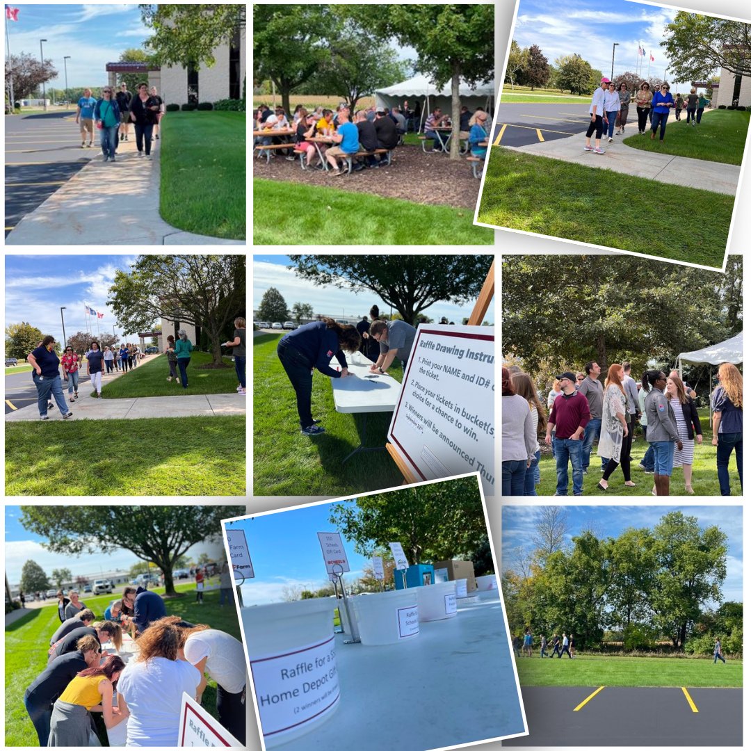 JJKellerJobs's tweet photo. Over 500 associates participated in the @JJKeller Fall Walk 2022 at the corporate campus & another 60 associates participated remotely. It was perfect weather for associates to enjoy an extended lunch break, a one-mile walk, and opportunities to win prizes. #JJKellerDifference https://t.co/KwXLmn4iMH