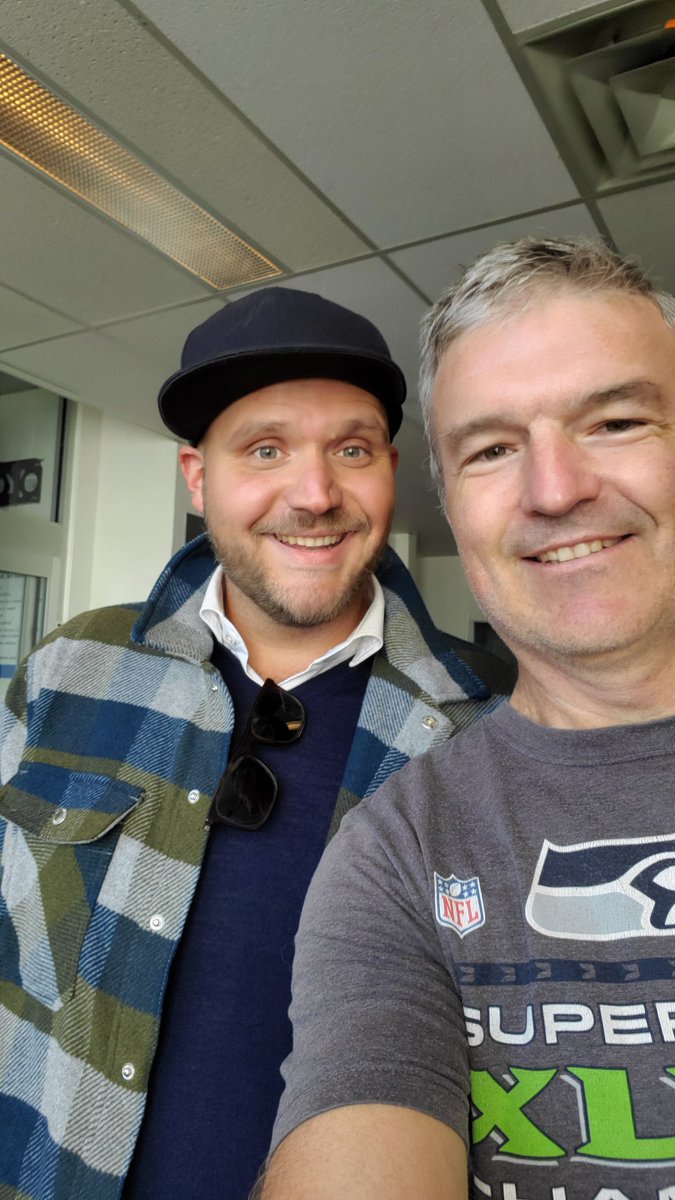 kevinboese's tweet photo. missing @sekeresandprice in Whistler for @Canucks training camp, but got to meet one of my son Ian's @6minuteolli (and mine) fav reporters @ThomasDrance who made sure I thanked Ian for the encouragement:) https://t.co/tkLB9aJhRL