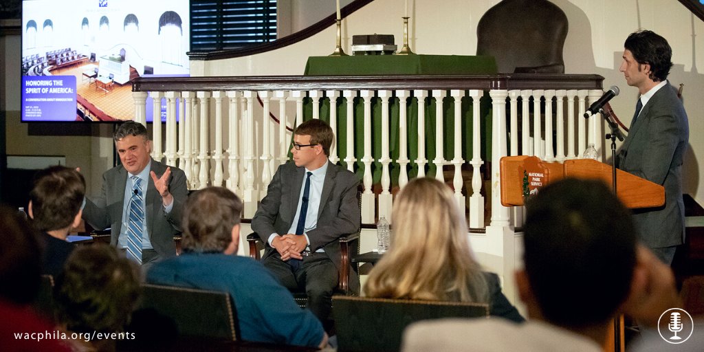 wacphila's tweet photo. Yesterday, we discussed the role of #immigration in the American economy at #CongressHall.

We want to thank @INDEPENDENCENHP, @NatlParkService, the Paul E. Kelly Foundation, @BABC_PHL, and @FACCPhila for making this event possible. #WACPHL

📷: Ryan Brandenberg Photography https://t.co/yCOrsyquZk