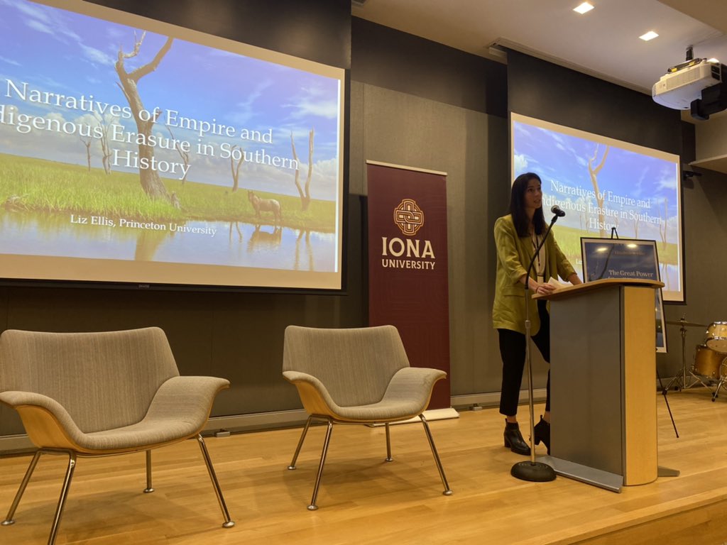 TheITPS's tweet photo. Happening now! Dr. Liz Ellis opens #ITPSKinderCon with a discussion of her new book, “The Great Power of Small Nations,” out on #Halloween from @PennPress ⬇️ https://t.co/luK62zjspB