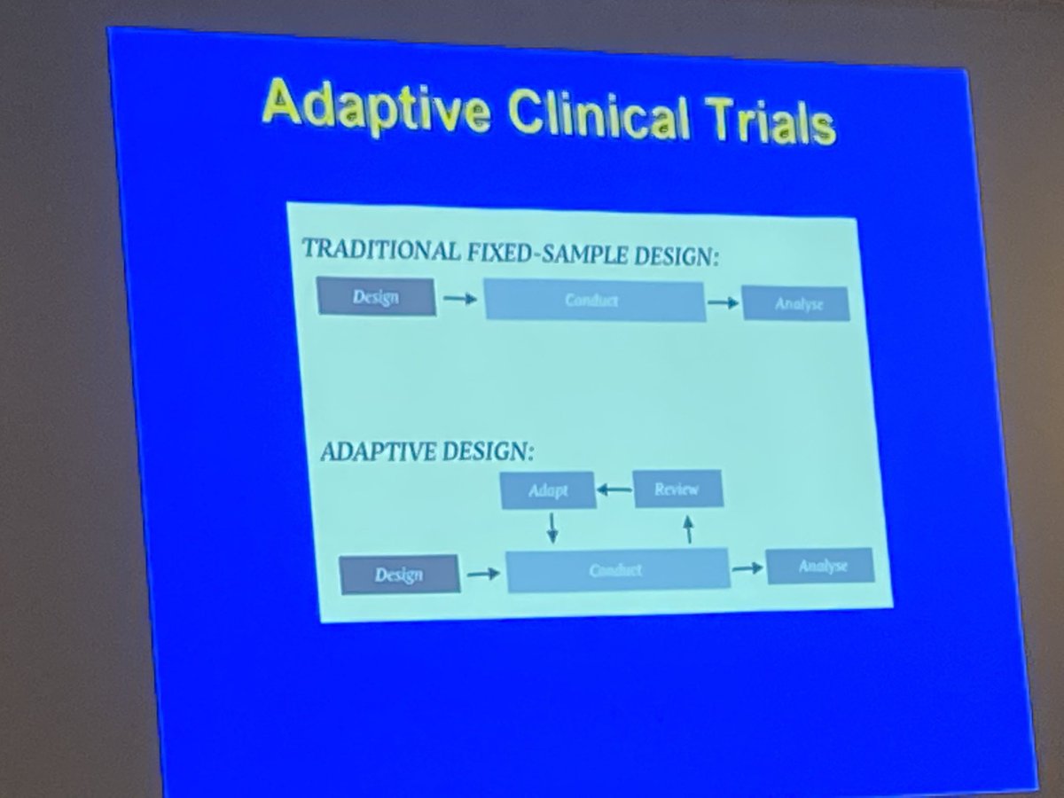 elliotthaut's tweet photo. Alternative Clinical Trial designs from @Jjasonsperrymd at #AAST2022 #RCT #RandomizedTrial #ClusterRandomization #StepWedge #PlatformTrial #Bayesian statistics #AdaptiveClinicalTrials https://t.co/BVg7Lp3rOn