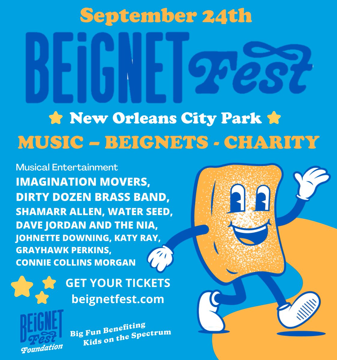 GulfCoastBank's tweet photo. Beignet Fest returns this Saturday, bringing dozens of different beignet dishes, live music, and fun for all ages. Visit https://t.co/1PzTzc3hHZ for info + tickets! https://t.co/wSg6qW6SMy