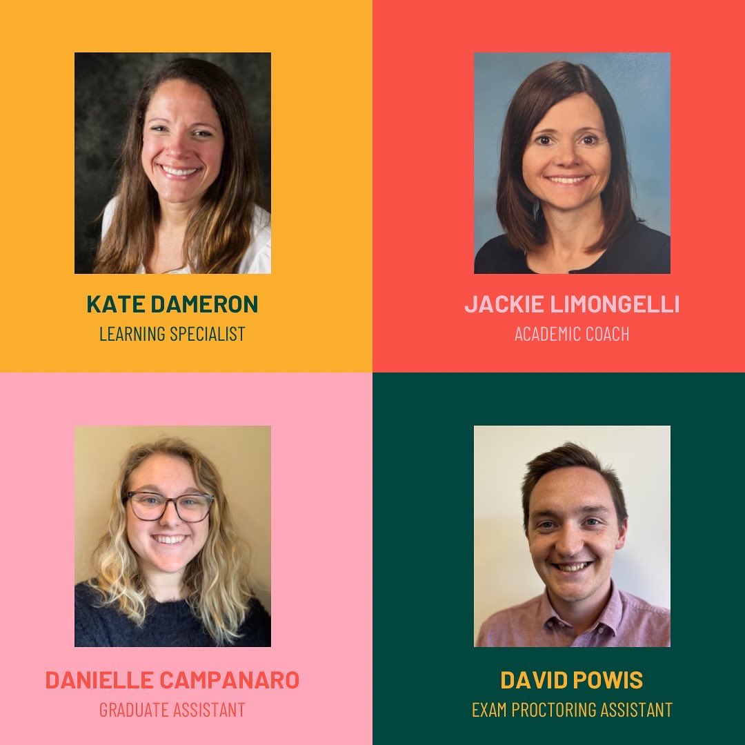 VillanovaLSS's tweet photo. Meet our team at LSS! We have some familiar faces, and some new faces in the office! Call, email, or stop by LSS’s office in Falvey 212 to set up an academic coaching appointment with one of our amazing coaches. We are here to support you! https://t.co/4XpFrItfC2