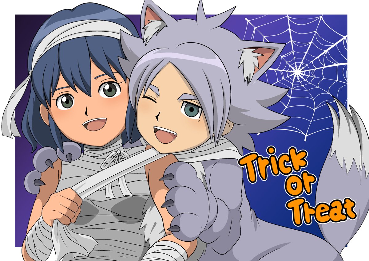 「2017年産のハロウィン吹春とタツ玲ですあまり昔の絵評価しない人何だけど吹春はマ」|❄️夏団長🌸のイラスト