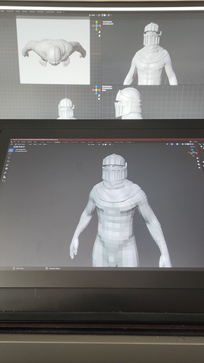 DemiDragonCo's tweet photo. Beginning work on a new model.

#blender #miniatures #miniaturepainting #3dmodeling #wargaming #kingsofwar #ttrpg https://t.co/mFOjwDmmHp