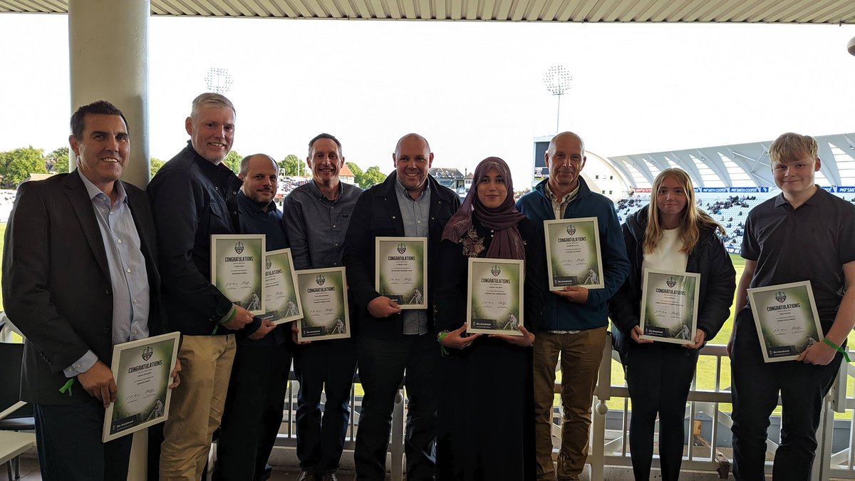 cricketnotts's tweet photo. A HUGE shout out to our 10 ECB Grassroots Cricket Award winners for the 2022 season, who were presented with their certificates while enjoying a day in @TrentBridge hospitality at the Royal London Cup Final.

Thanks for your amazing efforts.

Read more 👉 https://t.co/OAkhtdaVGv https://t.co/3TadVYm8wc