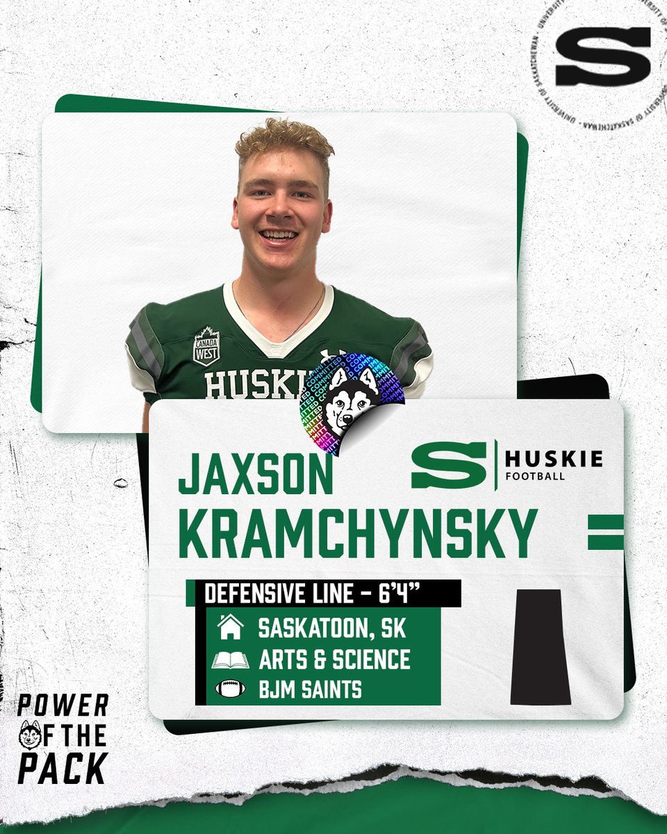 skhuskies's tweet photo. Another blue chip recruit joins the Dogs ✍️

Six-foot-four defensive lineman Jaxson Kramchynsky joins the Huskies from the Bishop James Mahoney Saints and becomes the third player of the team’s 2023 recruiting class. Welcome to the Pack, Jaxson!

#HuskiePride | #PowerOfThePack https://t.co/SBOb9kLmob