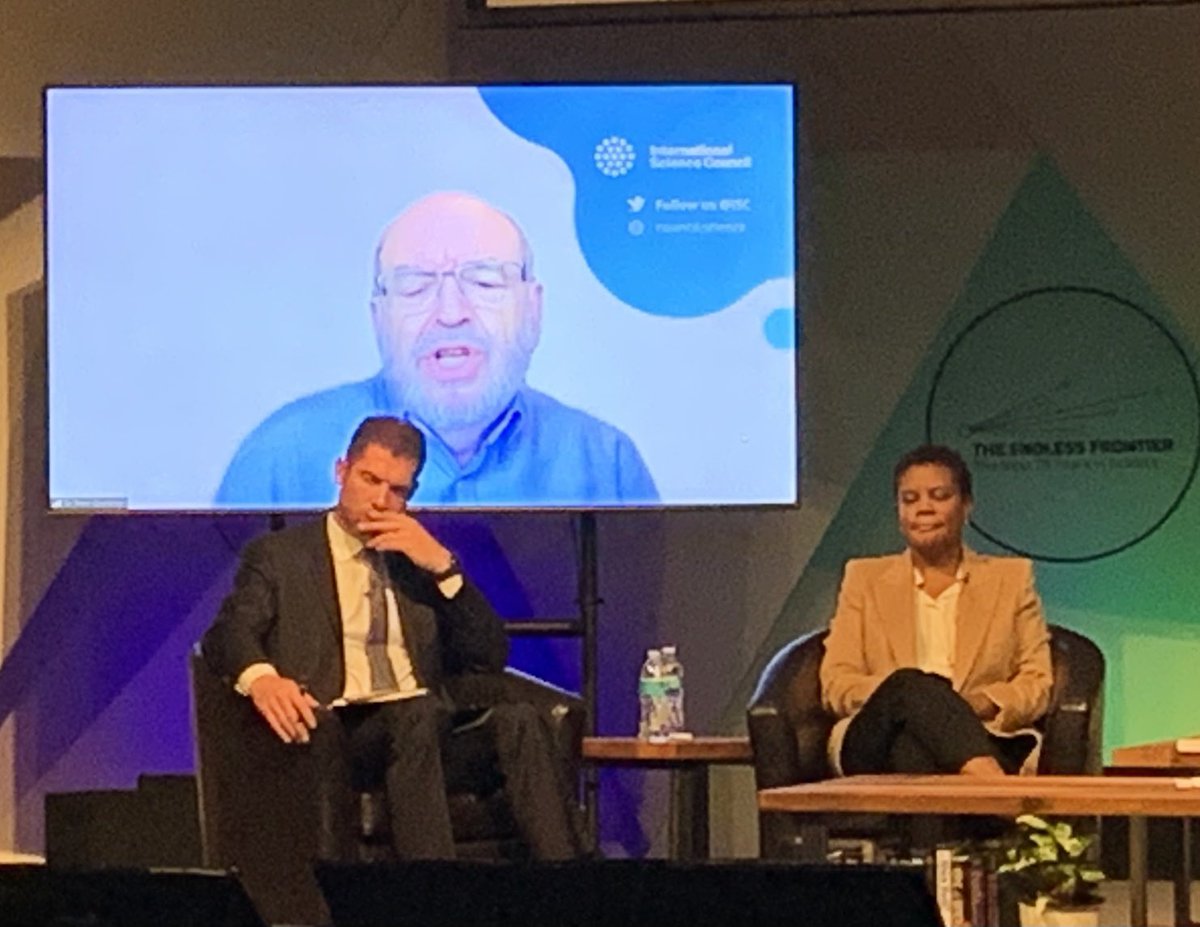kaelbama's tweet photo. For #science to truly benefit society, @ISC president Peter Gluckman says it must incorporate stakeholder engagement, co-design, and a multidisciplinary approach. @theNASEM #EndlessFrontier https://t.co/tlmMZvmzSW