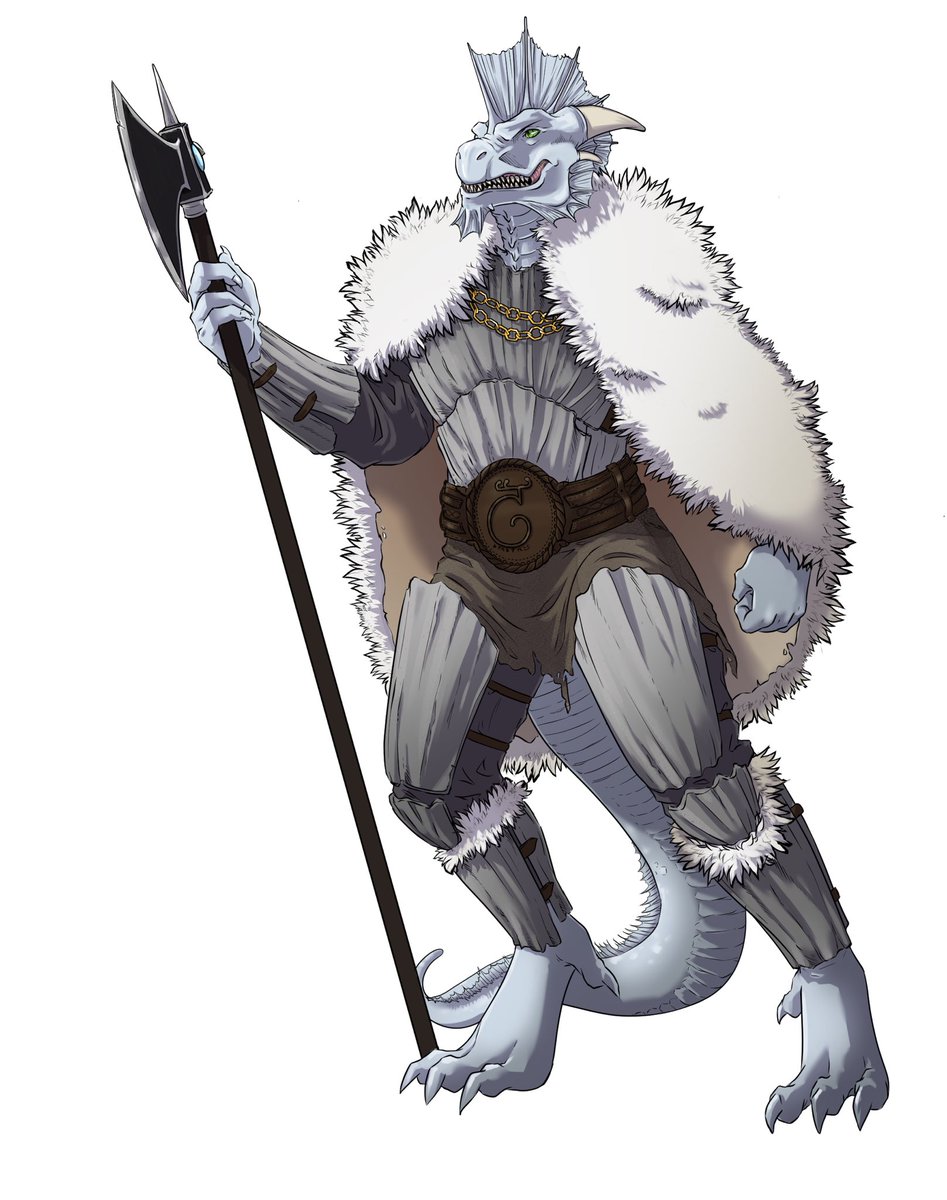 KendraMorganart's tweet photo. DnD character art, Rhogar the Dragonborne.  For @UnreliableDnD https://t.co/GBi6HeZl64