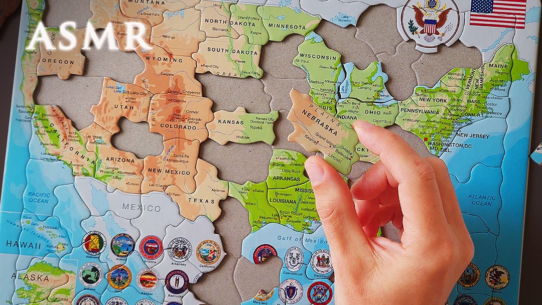 asmrctica's tweet photo. https://t.co/4AiAELO0ZT ASMR 1hour Solving Puzzle Map of USA | Soft Spoken #asmr #map #puzzle https://t.co/gykvRtHaG9