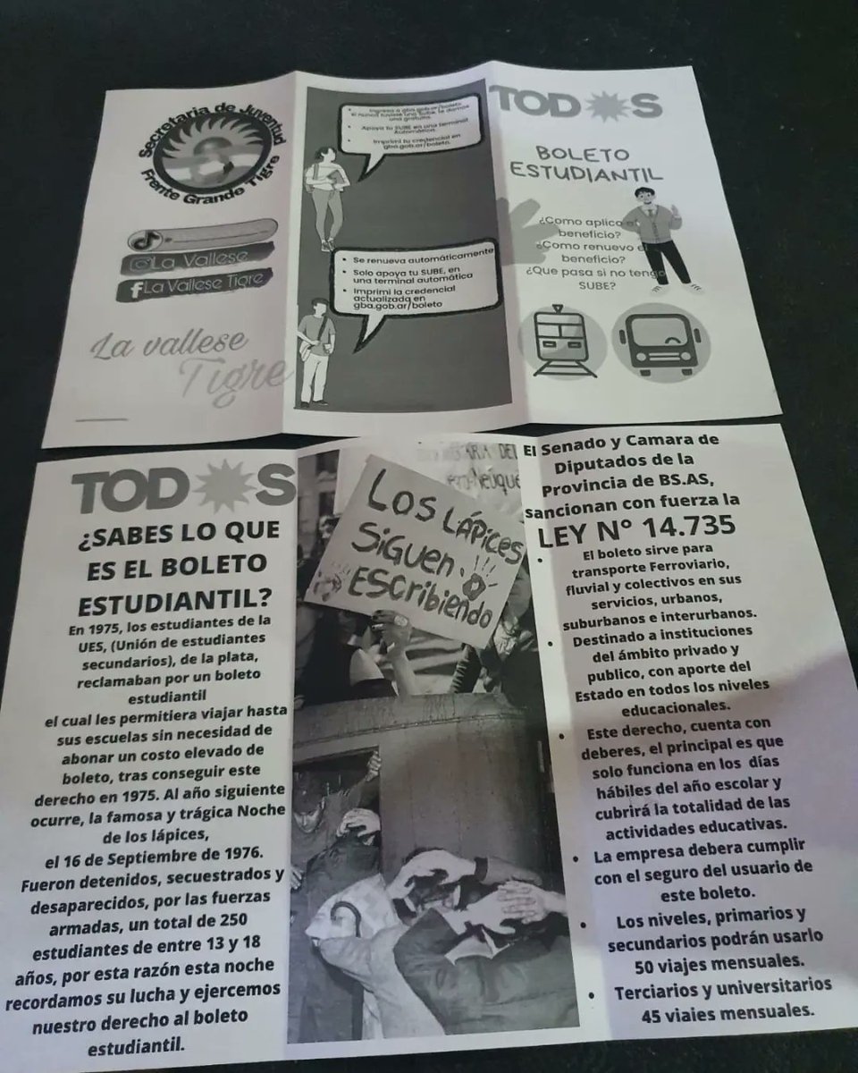 jfgbuenosaires's tweet photo. Les compañeres de la JFG Tigre realizaron un festejo en el día de la primavera en benavidez (Tigre) 

Además se realizaron y entregaron folletos explicando la importancia del boleto estudiantil, el proceso histórico de la obtención del mismo y como aplicar al derecho ✊♥️💙 https://t.co/OOZVS5WG0j