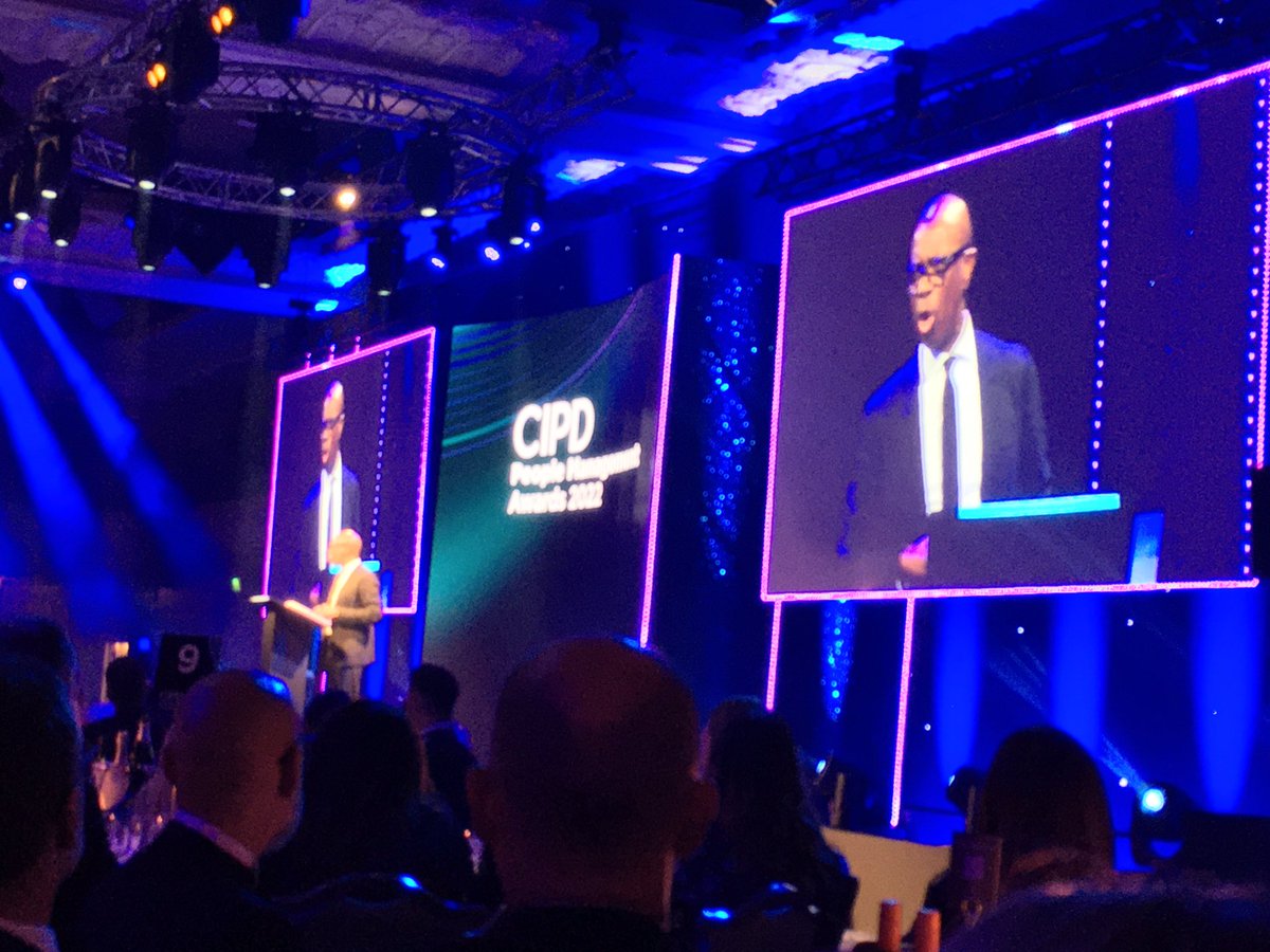 At the #CIPD awards.  <a href="/CliveMyrieBBC/">Clive Myrie</a> comparing - he doesn’t just do Mastermind and reporting from the Ukraine!