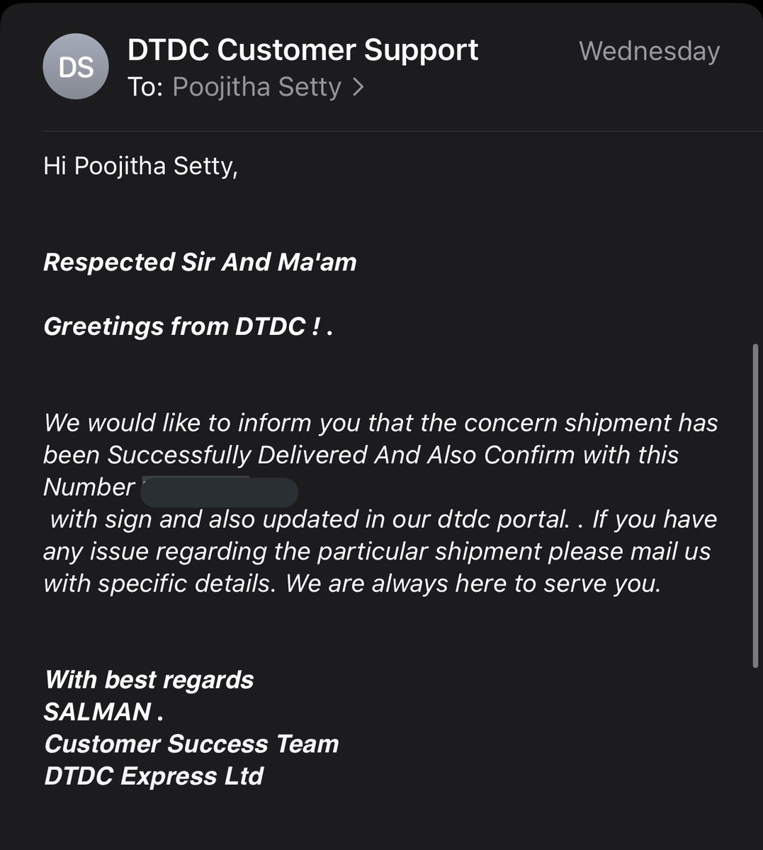 settypoojitha's tweet photo. @DTDCIndia How long are you going to give your pathetic service? My package is sitting in your warehouse since Sept 3 and your agent closed my complaint ticket saying it’s been delivered. Can’t you even cross check? https://t.co/F5k5zi6gMU