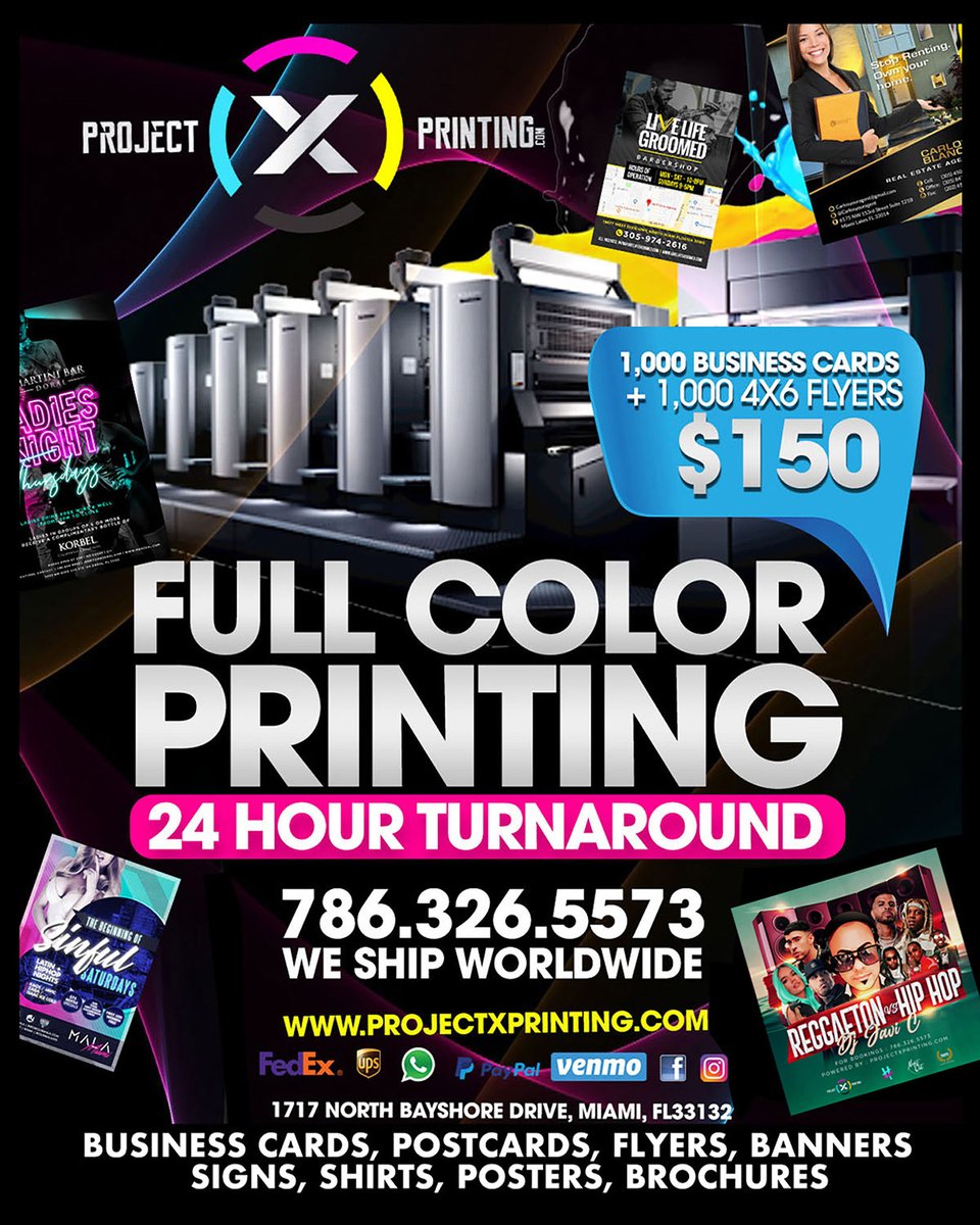 ProjectXMiami's tweet image. 24 hour printing