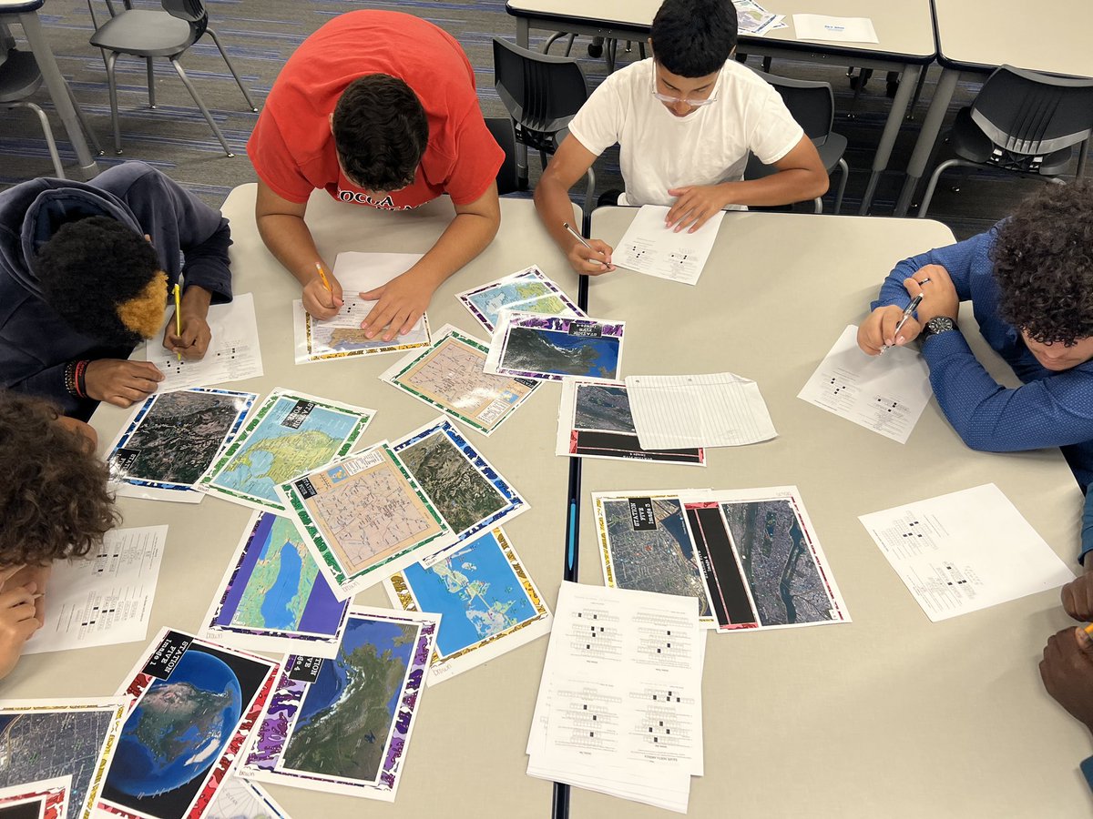 MsNelsonCJHS's tweet photo. Mapping fun with an escape room activity with a Coach Bagby’s class — thank you Ms. Gilbert! Great way to engage our students #hebisd #hebstrongertogether @HEBISDpeople @CoachBagby1 @KatinaRhodesCJH @CynthiaMorganH1 @BenjaminKirton1  @Mr_Mr_Mann https://t.co/4dx3M6FDGc