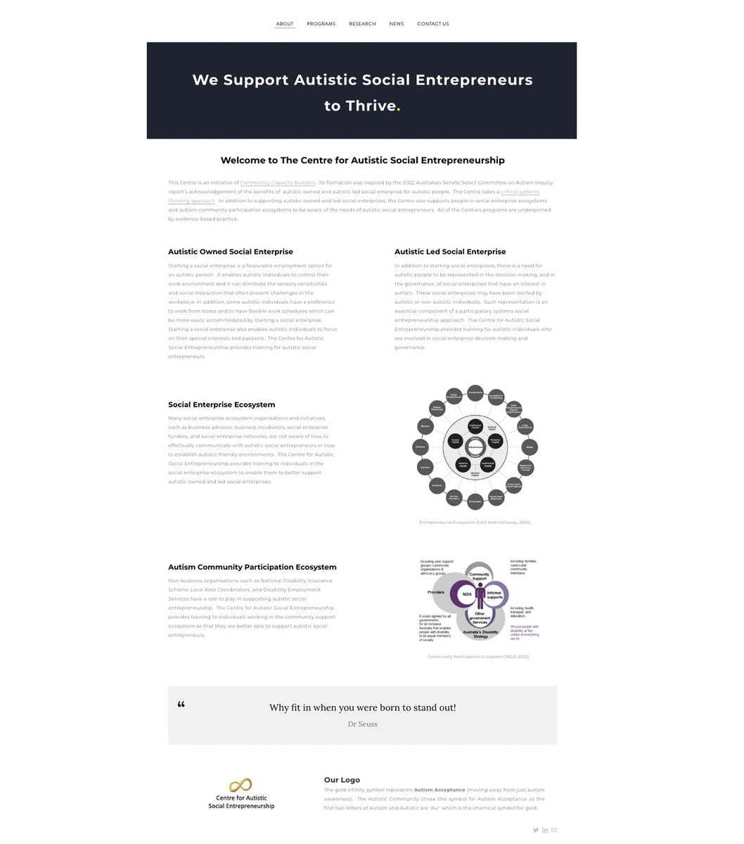 SharonZivkovic's tweet image. Just finished my paper for the @_SEWF Academic Symposium. It's on the theory &amp;amp; evidence underpinning @ComCapBuilders new venture:@AutisticEntrep. I'll upload the paper to this website after the Symposium autisticentrepreneur.com.au
#ActuallyAutistic #socent @Catalyst_2030 @emsbourke