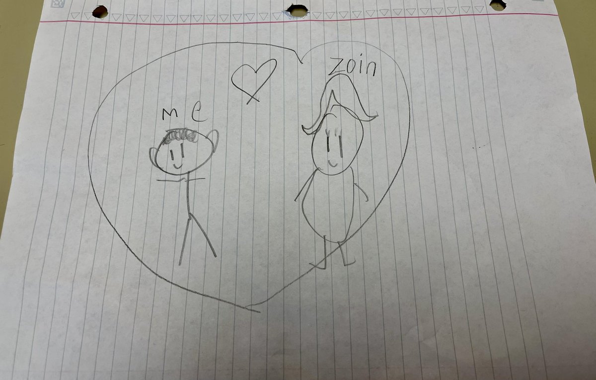 One of our third graders brought me this during my admin lunch duty today. Awww, thanks buddy! 😍😭❤️<a href="/HWSmithscsd/">HW Smith Prek-8</a> <a href="/SyracuseSchools/">Syracuse City School</a>