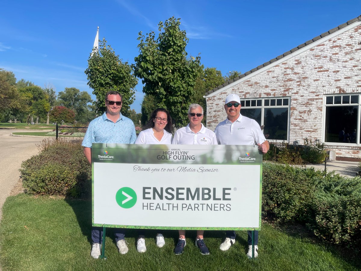 Last week, Ensemble participated in ThedaCare's 20th annual High Flyin’ Golf Outing, which supports cancer care research. We are proud to serve as sponsors of this event with such an important cause. Together, we are redefining the possible in healthcare.

#EnsembleDifference