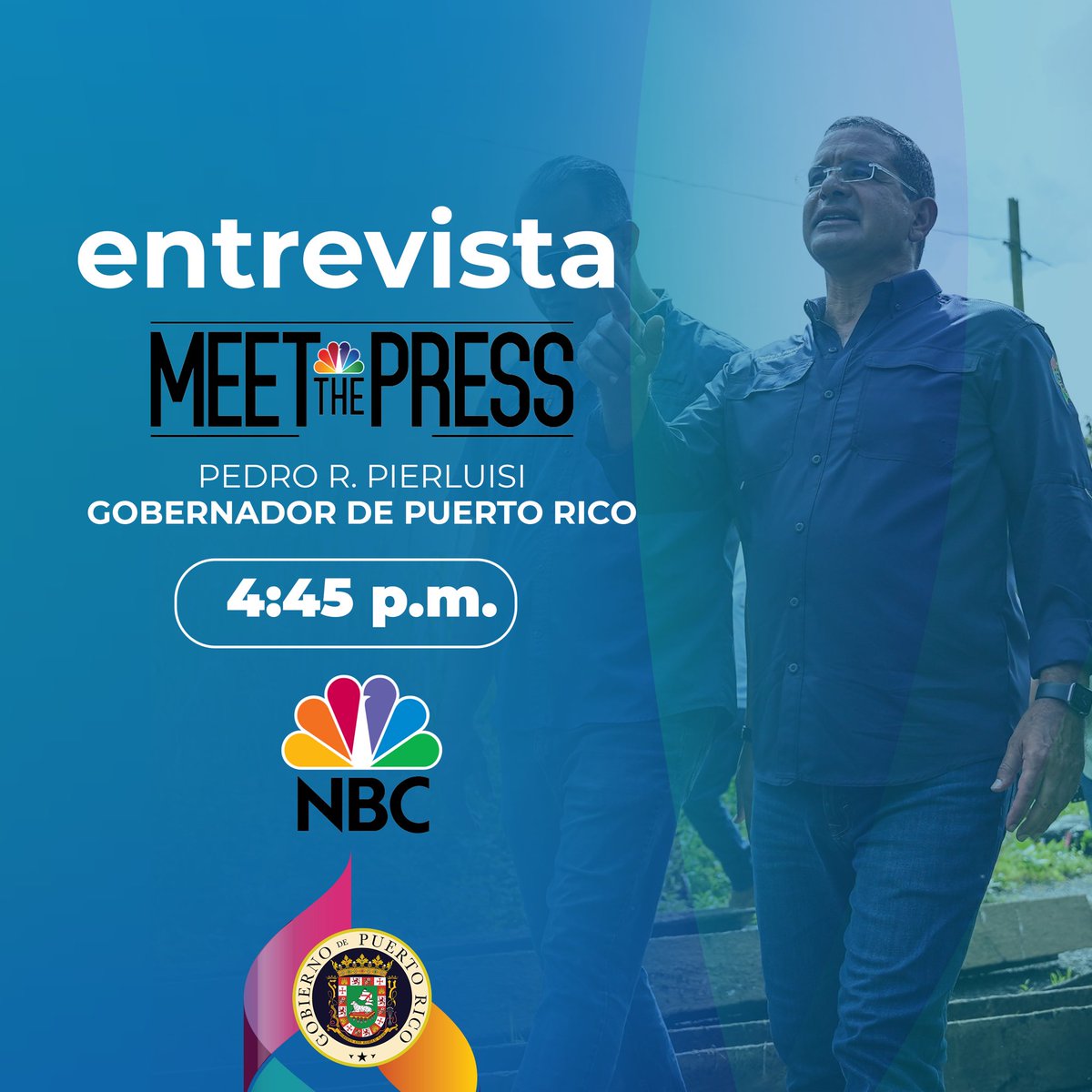 Pronto en entrevista por <a href="/MeetThePress/">Meet the Press</a>. ¡Sintoniza!