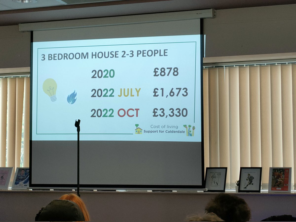 KateHorne1989's tweet image. #fuelyourknowledge and this is just the increase to keep warm. Great turn out to an excellent cost of living event. Showing #calderdalecares