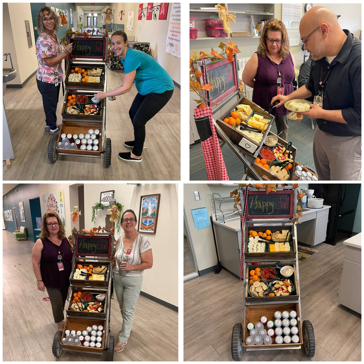 PeoriaFlexAcad's tweet photo. The Love Cart made an appearance at Old Main today! We love showing our staff how much they are appreciated for how hard they work for our our students and each other. And who doesn’t love surprise snacks??! #bethegood #peoriaunifiedpride #bepfa https://t.co/vPfjZxns4T